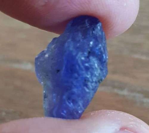 TANZANITE 17.52Cts. NATURAL VIOLET BLUE SPECIMEN ROUGH
