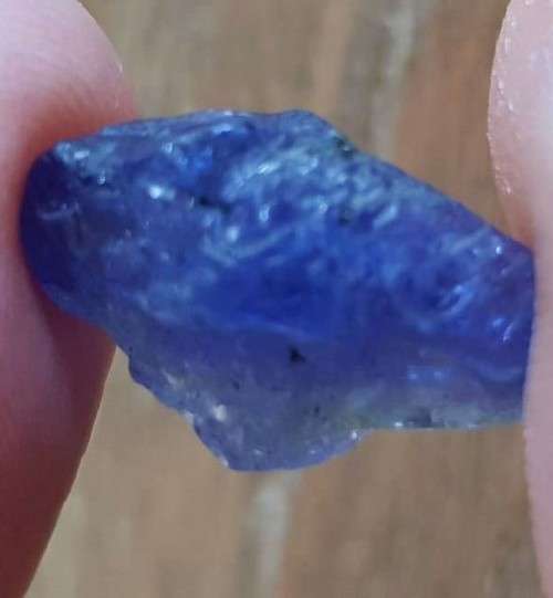 TANZANITE 17.52Cts. NATURAL VIOLET BLUE SPECIMEN ROUGH