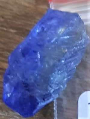 TANZANITE 17.52Cts. NATURAL VIOLET BLUE SPECIMEN ROUGH