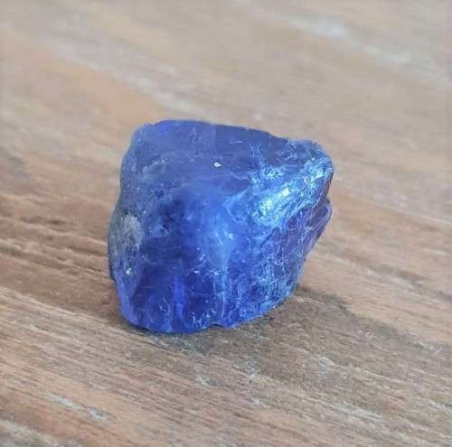 TANZANITE 21.98Cts. NATURAL VIOLET BLUE SPECIMEN ROUGH