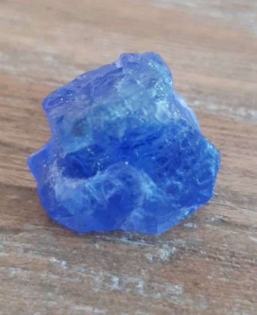 TANZANITE 23.57Cts. NATURAL VIOLET BLUE SPECIMEN ROUGH