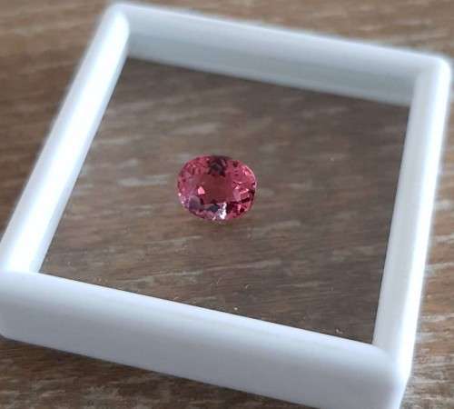 **Certified**1.57Ct. Tourmaline  Oval Top Hot Pink Very Good Color & Full Fire! Natural