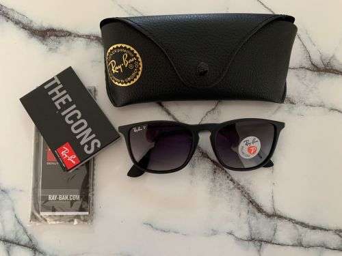Ray-Ban Original RB 4187 Chris Matt Black with Polarized  Lens