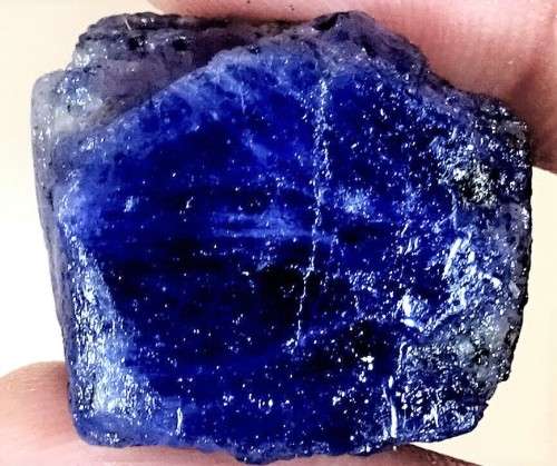 TANZANITE 120.70Cts. NATURAL VIOLET BLUE SPECIMEN ROUGH