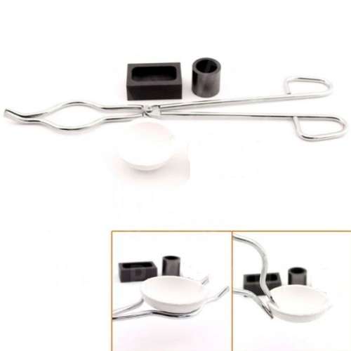 5 Oz Gold Graphite Crucible + Crucible Tongs + 1 Smelting Bowl Set