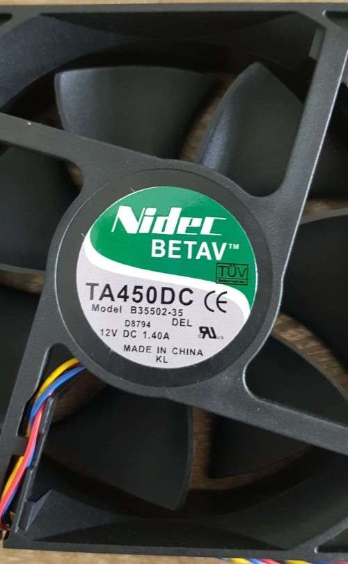 Antminer Miner Cooling Fan Nidec TA450DC B35502-35 12038 12cm 12V 1.4A  12cmx12cm