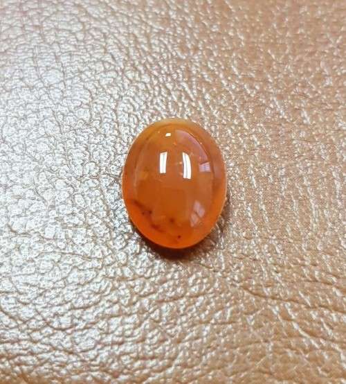 CARNELIAN 10.15cts OVAL CAB A+ QUALITY NATURAL