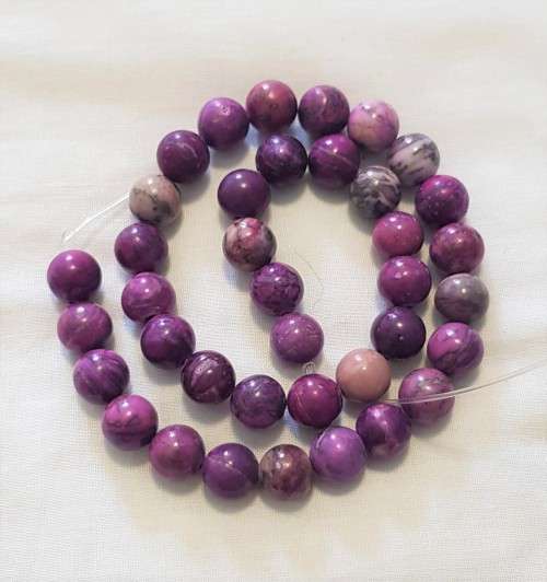 Natural Purple Sugilite 5 x Round Shape AAA Natural 10mm Loose Beads