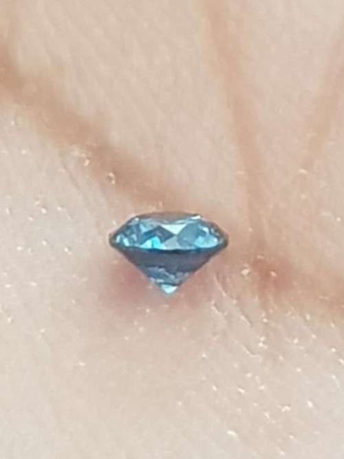 Diamond Round Fancy Blue Color  2.8 MM Loose Natural Diamond