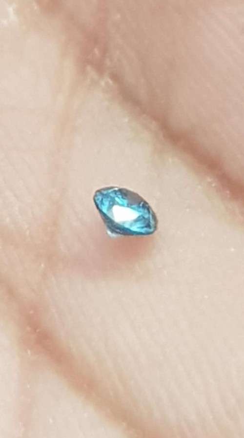 Diamond Round Fancy Blue Color  2.8 MM Loose Natural Diamond