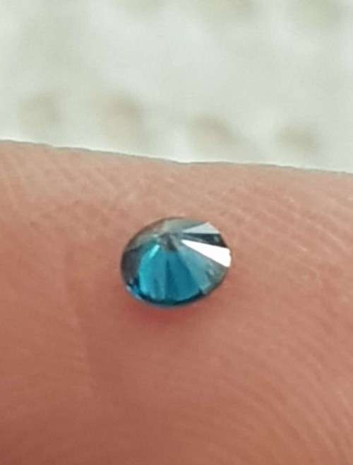 Diamond Round Fancy Blue Color  2.8 MM Loose Natural Diamond
