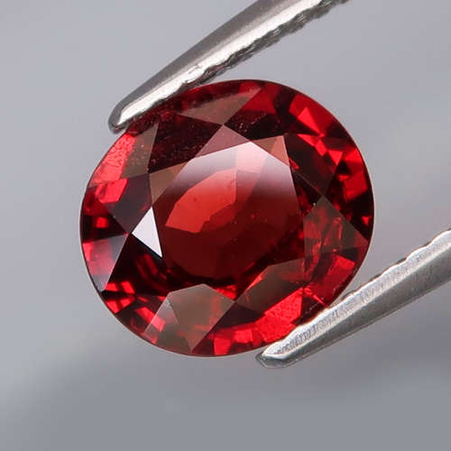 1.94Ct. Rhodolite Natural Oval Red Best Color & Full Fire! Africa