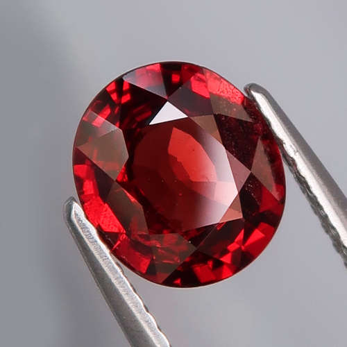 1.94Ct. Rhodolite Natural Oval Red Best Color & Full Fire! Africa
