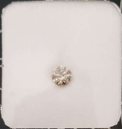 1.05Ct Certified SI Champagne Sparky Light Yellow Round Natural Diamond