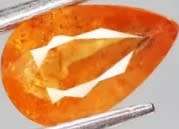 1.48Ct.Spessartite Pear Facet Fanta Orange Unheated Good Quality Namibia