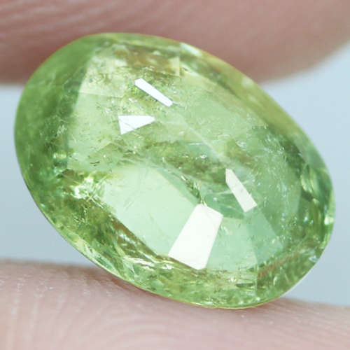 2.18Ct. Tourmaline Natural Oval Facet Bluish Green Good Color