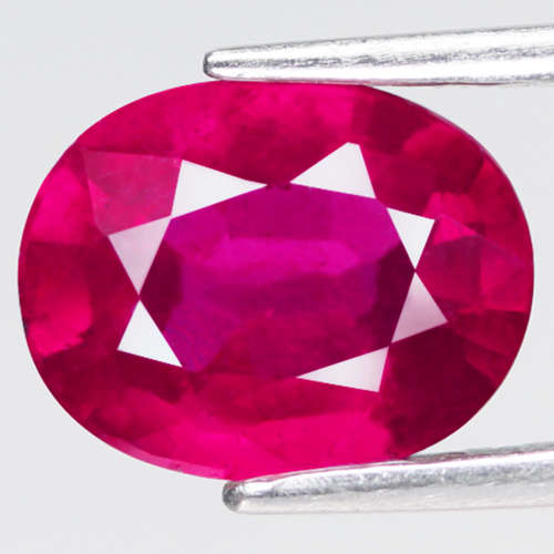 2.45Ct. Ruby Oval Facet Red Sparkling&Good Color! Madagascar
