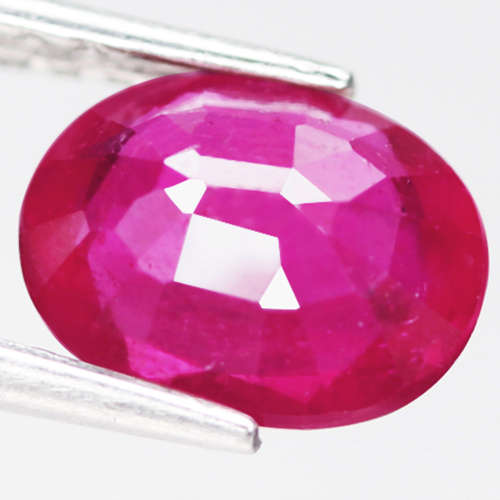 2.45Ct. Ruby Oval Facet Red Sparkling&Good Color! Madagascar