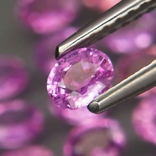 Pink  apphire Oval 4x3 mm.Tanzania 1Pcs/0.21Ct Ravishing Color! UNHEATED