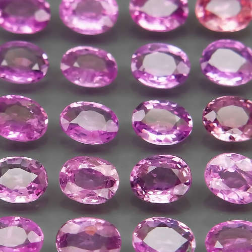 Pink  apphire Oval 4x3 mm.Tanzania 1Pcs/0.21Ct Ravishing Color! UNHEATED