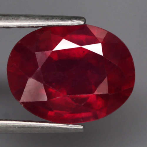 3.17 Ct. Ruby Oval Facet Top Blood Red Marvelous Natural