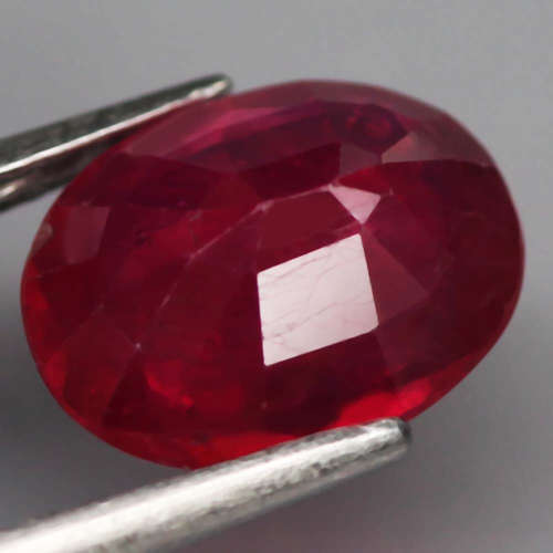 3.17 Ct. Ruby Oval Facet Top Blood Red Marvelous Natural