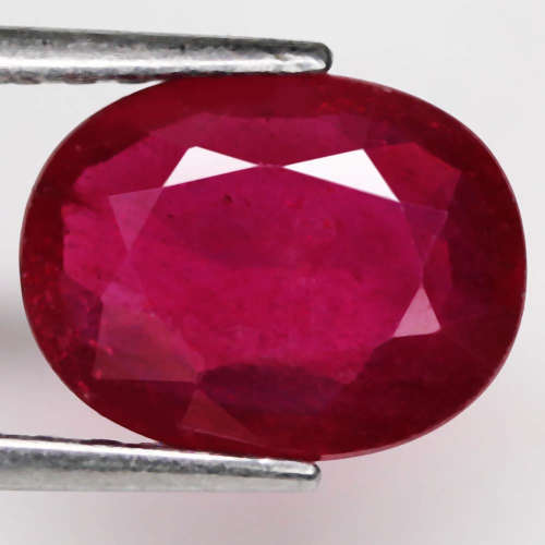 2.56 Ct. Ruby Oval Facet Top Blood Red Captivating Natural