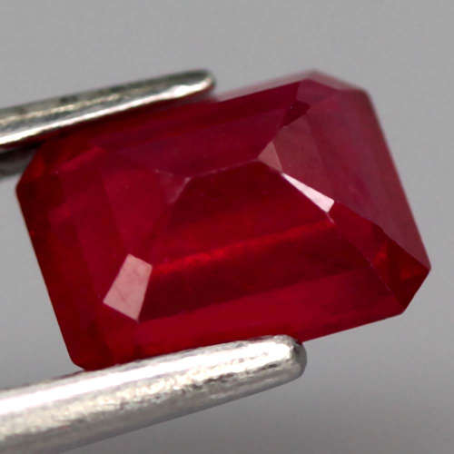 3.08 Ct. Ruby Natural Octagon Facet Top Blood Red Lovely
