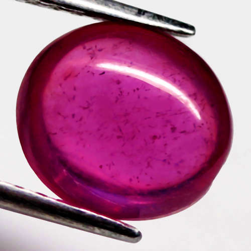 4.22 Ct. Ruby Natural Oval Cabochon Pinkish