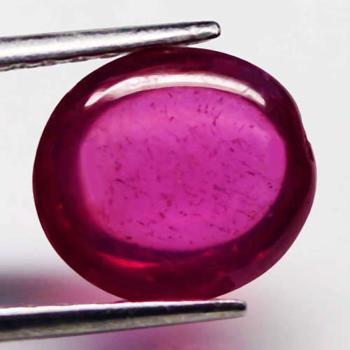 4.22 Ct. Ruby Natural Oval Cabochon Pinkish