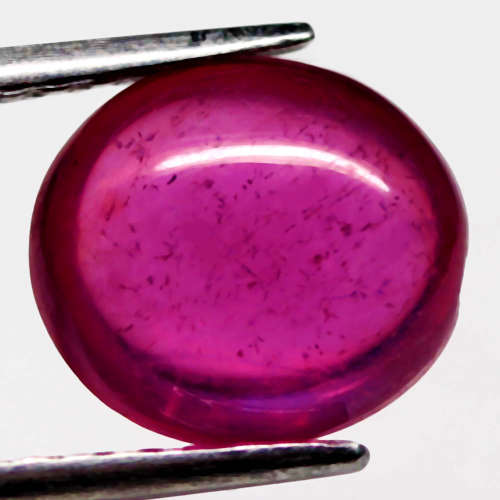 4.22 Ct. Ruby Natural Oval Cabochon Pinkish