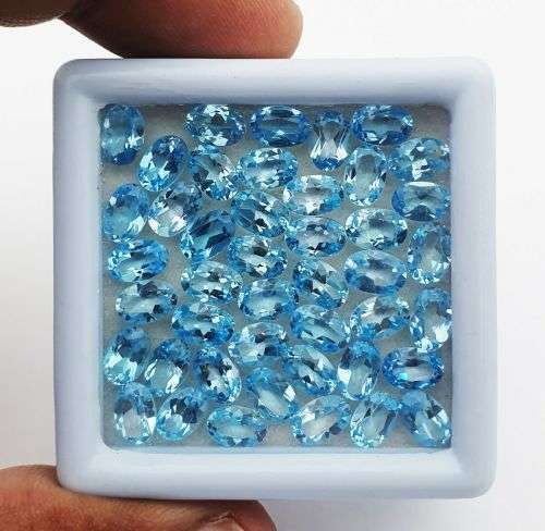 Blue Topaz Oval Cut 0.50Cts   4*6MM Loose Gemstone  Natural