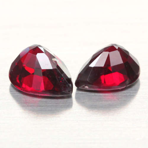 1.12Ct. Spessartine Garnet Pear Red  ``Pair``  Sparkling Untreated Natural