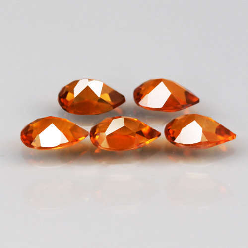 1.82Ct. Spessartine Garnet Pear Golden Orange Dazzling Untreated Natural