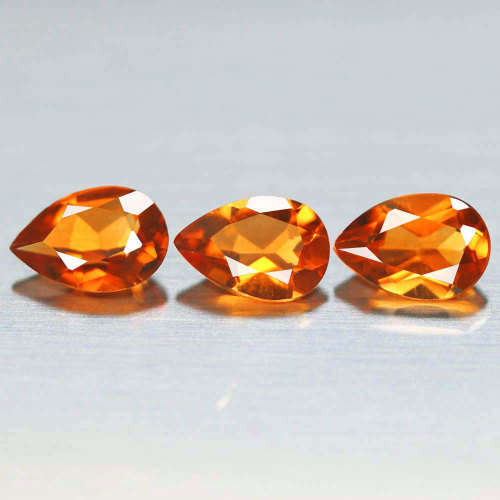 1.06Ct. Spessartine Garnet Pear Golden Orange Dazzling Untreated Natural