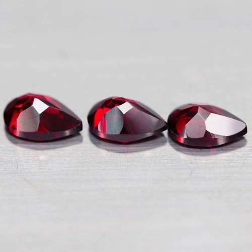 1.40Ct. Spessartine Pear Red Garnet  Sparkling Untreated Natural