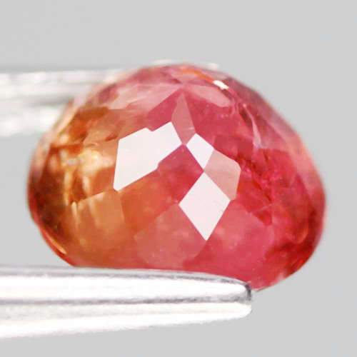 2.23Ct.  Tourmaline Round Orange Pink Ravishing Untreated Natural