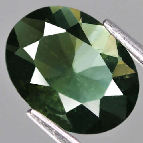 1.39Ct.Green Tourmaline Oval Ravishing Color Natural