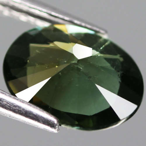 1.39Ct.Green Tourmaline Oval Ravishing Color Natural