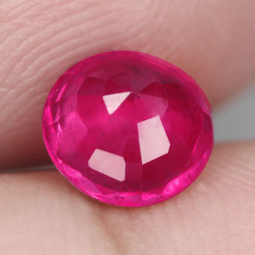 1.66Ct. Ruby  Round Facet Red Sparkling & Good Color! Madagascar