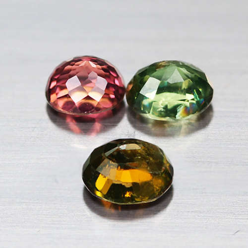 2.42Ct.  Tourmaline Oval Green Pink  RAVISHING Untreated Natural