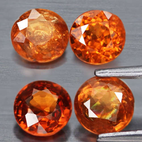 1.76Ct. Spessartine Garnet Golden Orange Dazzling Untreated Natural