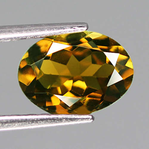 1.13Ct. Tourmaline Oval Golden DAZZLING Untreated Natural