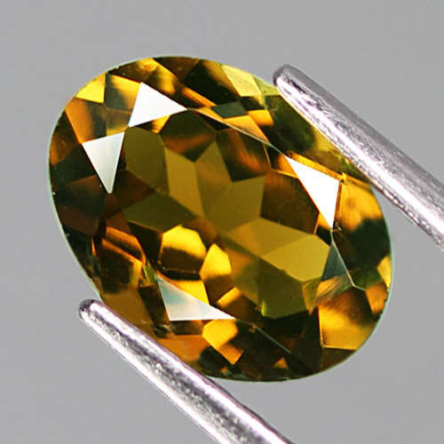 1.13Ct. Tourmaline Oval Golden DAZZLING Untreated Natural