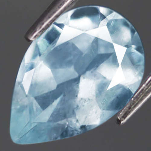 1.03Ct.  Aquamarine Pear Ocean Blue SHIMMERING Untreated Natural