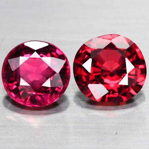 1.16Ct.    Rhodolite Garnet Round *Orangy pink **