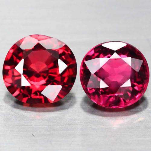 1.16Ct.    Rhodolite Garnet Round *Orangy pink **