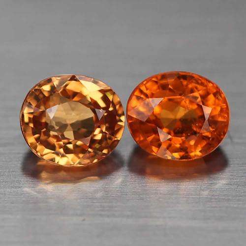 1.59Ct. Spessartine Garnet Golden Orange Dazzling Untreated Natural