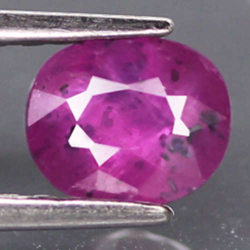 1.17Ct. Ruby Oval Purplish Red Untreated Natural Mozambique