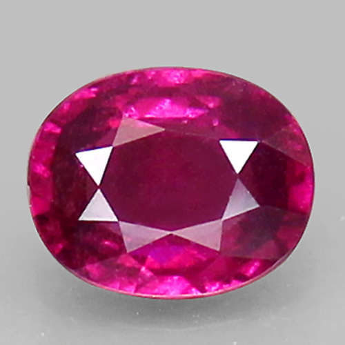 1.12ct.  PURPLISH PINK RHODOLITE GARNET OVAL RARE TYPE OF COLOR